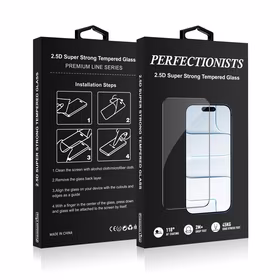 Perfektsionistid 2.5D super tugev karastatud klaas Apple iPhone 17 must