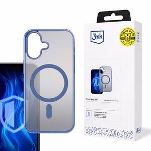 3mk Frosty MagCase sinine Ümbris jaoks Apple iPhone 16 Plus - läbipaistev