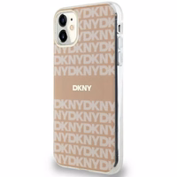 DKNY IML Mono & Stripe MagSafe ümbris jaoks iPhone 11 / Xr - roosa