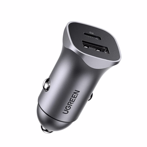 Car laadija Ugreen CD130 USB-C/USB-A 30W hall