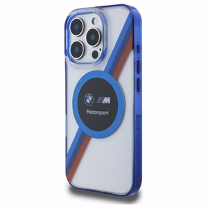 BMW BMHMP16X23HTPUT iPhone 16 Pro Max 6.9" läbipaistev hardcase Motosport IML Circle MagSafe