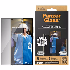 PanzerGlass Ultra-Wide Fit Privaatsus Karastatud klaas with Positioner jaoks Samsung Galaxy S24 Ultra