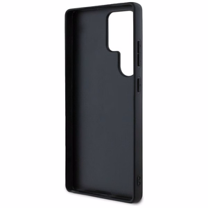 Guess Grained Big 4G Logo Small Classic Logo ümbris jaoks Samsung Galaxy S25 Ultra must