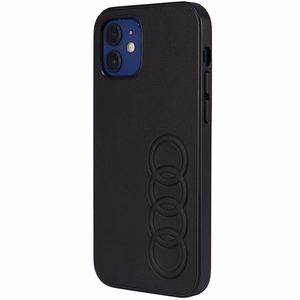 Audi Synthetic Leather iPhone 12/12 Pro 6.1" must/must hardcase AU-TPUPCIP12P-TT/D1-BK