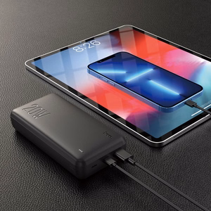 External battery Akupank Hoco J87A Type-C PD 20W+Quick Charge 3.0 20000mAh must