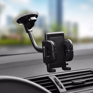 Car phone hoidja Forcell F-Grip Regular 17 cm windshield / dashboard / air vent must
