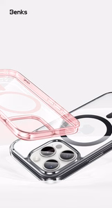 Benks Magnetic Lucent Pro ümbris iPhone 16 Pro roosa