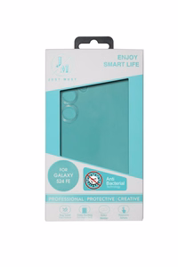 JM ANTI-BACTERIA TPU ümbris Galaxy S24 FE läbipaistev