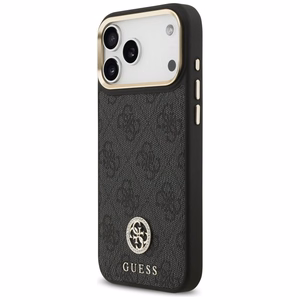 Guess 4G Strass Logo MagSafe Ümbris jaoks iPhone 17 Pro Max - Must