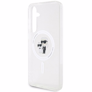 KARL LAGERFELD ümbris jaoks SAMSUNG S24 KLHMS24SHGKCNOT (MAGSAFE IML KC) läbipaistev