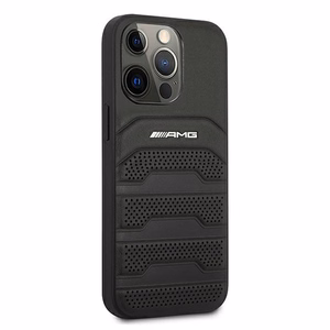 AMG Leather Debossed Lines чехол для iPhone 13 Pro / iPhone 13 - чёрный