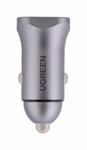 Ugreen USB Type-C / USB 24W Power Delivery Quick Charge auto laadija hall (30780)