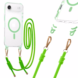 Tel Protect Strap Clear Ümbris jaoks Iphone 17 Air roheline