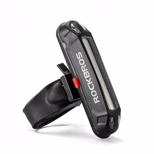 Rockbros A54BK tagumine jalgrattatuli + Micro USB - USB-A kaabel - must