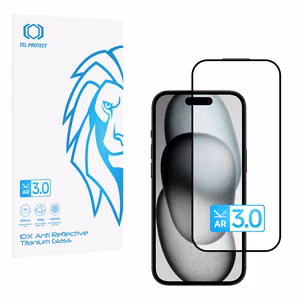 Закаленное стекло Tel Protect 10X AR 3.0 AntiReflective Titanium для Iphone 15 (конверт)