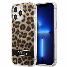 Guess GUHCP13LHSLEOW iPhone 13 Pro / 13 6.1" pruun/pruun kõvakott Leopard