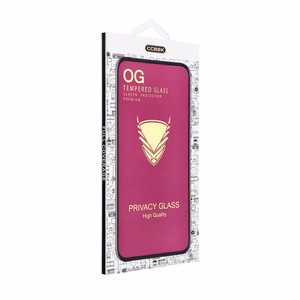OG 6D Premium Privacy Glass privaatsusfiltriga kaitseklaas seadmele iPhone 18, värv: must