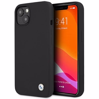 BMW Silikoonist allkirjastatud ümbris iPhone 13 mini jaoks - must