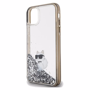 KARL LAGERFELD ümbris jaoks IPHONE 11 KLHCN61LKCNSK (Liquid Glitter C) läbipaistev