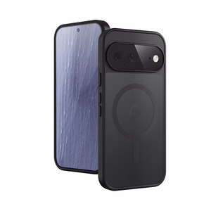 Crong Hybrid Matte Magnetic MagSafe ümbris Google Pixel 11-le, must