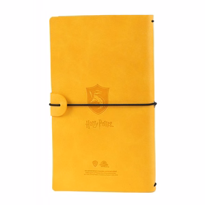 Harry Potter Hufflepuff nahast reisimärkmik, 12 × 19,6 cm, kollane