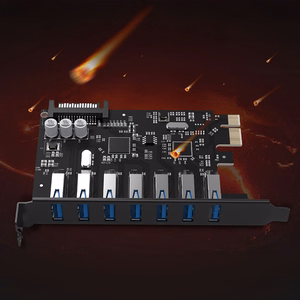 Orico PVU3 PCIe laienduskaart 7 USB 3.0 pesaga lauaarvutitele – must