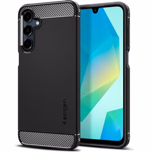 SPIGEN ümbris RUGGED ARMOR jaoks SAMSUNG A16 4G / 5G matte must