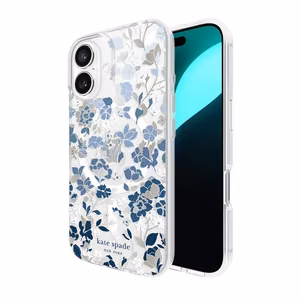 Kate Spade New York „Flowerbed Blue“ MagSafe'i ümbris Apple iPhone 16 mudelile
