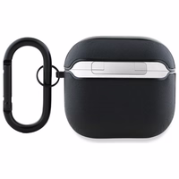 AMG Leather valge Logo Ümbris jaoks AirPods 4 - must / valge