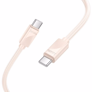 Kaabel USB C to USB C Hoco 3A 60W 1 m X114 roosa