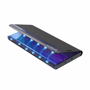 New Sleep View Ümbris with flap and stand jaoks Samsung Galaxy A35 - must