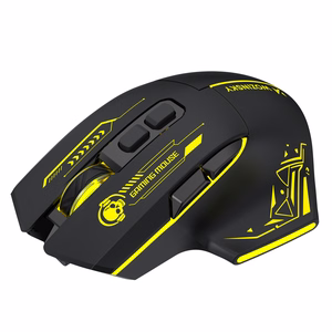 Wozinsky WMGB-1181 Wireless Optical Gaming Mouse 3200 DPI with Built-in Battery and Backlight - Black and Yellow