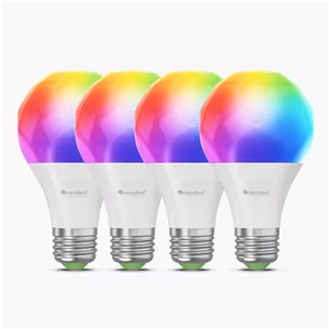 Nanoleaf Essentials Matter A60 – умные лампы E27 RGBCW, 4 шт., 900 лм, 2700–6500 К, 9 Вт, Wi-Fi