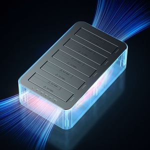 Orico 6656C3-C 5-pesaline dokkimisjaam võrguühenduseta kloonimisfunktsiooniga 2.5"/3.5" SATA HDD/SSD - hall