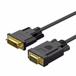 Orico XD-DITV DVI 24+1–VGA, Full HD kaabel, 5 m – must