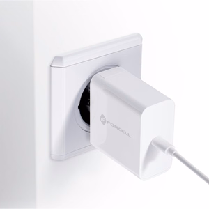 Phone laadija Forcell F-Energy USB C QC4.0 PD 3A 45W TFK-TC-45WPD valge