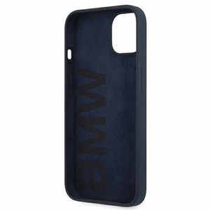 BMW Silikoonist allkirjastatud ümbris iPhone 13 mini jaoks - mereväe sinine