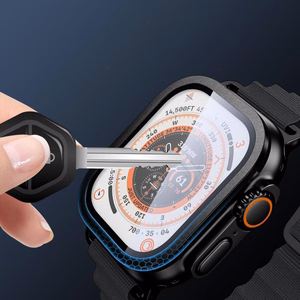Tech-Protect 2-pack tempered glass for Apple Watch Ultra 49mm - silver and black