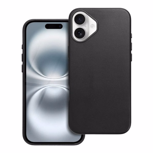 LEATHER MAG COVER ümbris jaoks IPHONE 16 Plus must