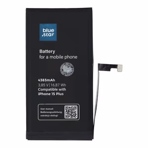 Battery jaoks iPhone 15 PLUS 4383 mAh Sinine Star HQ