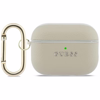Guess Grained Classic Logo Hook ümbris for AirPods Pro 3 - kuldne