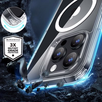 ESR Classic Hybrid Halolock MagSafe Ümbris + Karastatud klaas jaoks iPhone 16 Pro Max - Clear