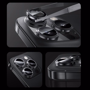 Benks Tempered glass Glass Warrior Lens Protector on camera for Iphone 16/16 Plus (lens 2 pieces) silver titanium