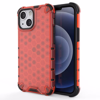 Honeycomb Case soomuskaitse TPU kaitsekattega iPhone 13 mini punane