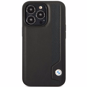 Ümbris BMW BMHCP14L22RBDK iPhone 14 Pro 6.1" must/must hardcase Leather sinine Dots