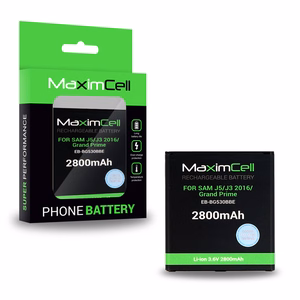 Maximcell aku Samsung J500/J320 Galaxy J5/J3 2016/Grand Prime EB-BG530BBE jaoks 2800mAh Li-ion