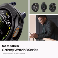 Spigen Liquid Air Ümbris jaoks Samsung Galaxy Watch 8 44mm - Matt Must