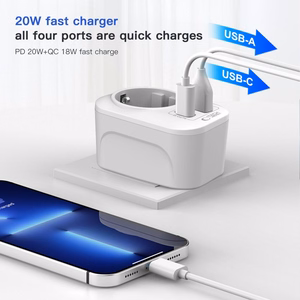 Tech-Protect TA100 UK Adapter - valge