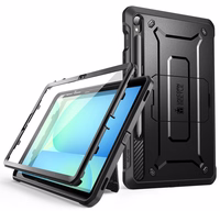 Unicorn Beetle Pro Supcase Ümbris jaoks Samsung Galaxy Tab S9 11.0 / S9 FE / S10 FE / S10 Lite 10.9 X710 / X716B / X510 / X516B / X520 / X526 / X400 / X406B - Must