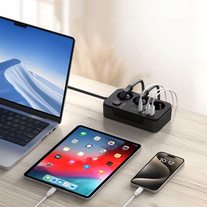 TECH-PROTECT PC3X6 PIKENDUSJUHE 3 USB & 3 TYPE-C & 3 PESA 200CM MUST